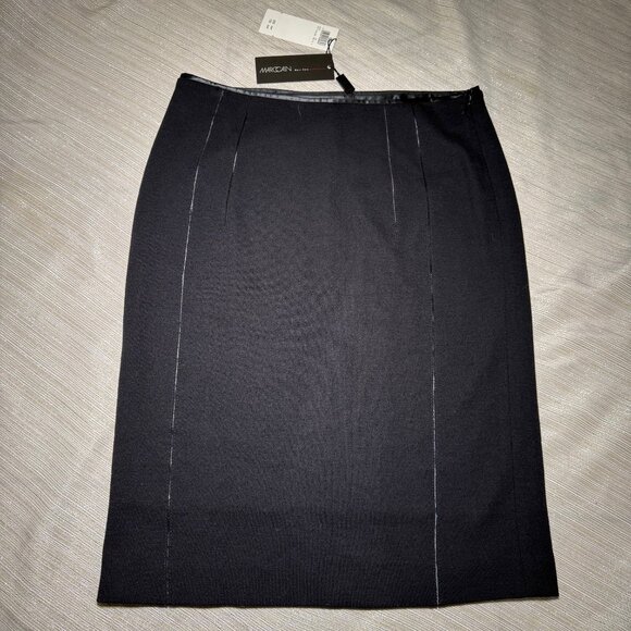 Marc Cain Dresses & Skirts - Marc Cain Virgin Wool-Cashmere Pencil Skirt, Black, N4 (US 8), Designer Workwear